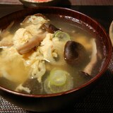 ヒラタケと卵のスープ